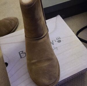 BearPaw Tan Suede Boots